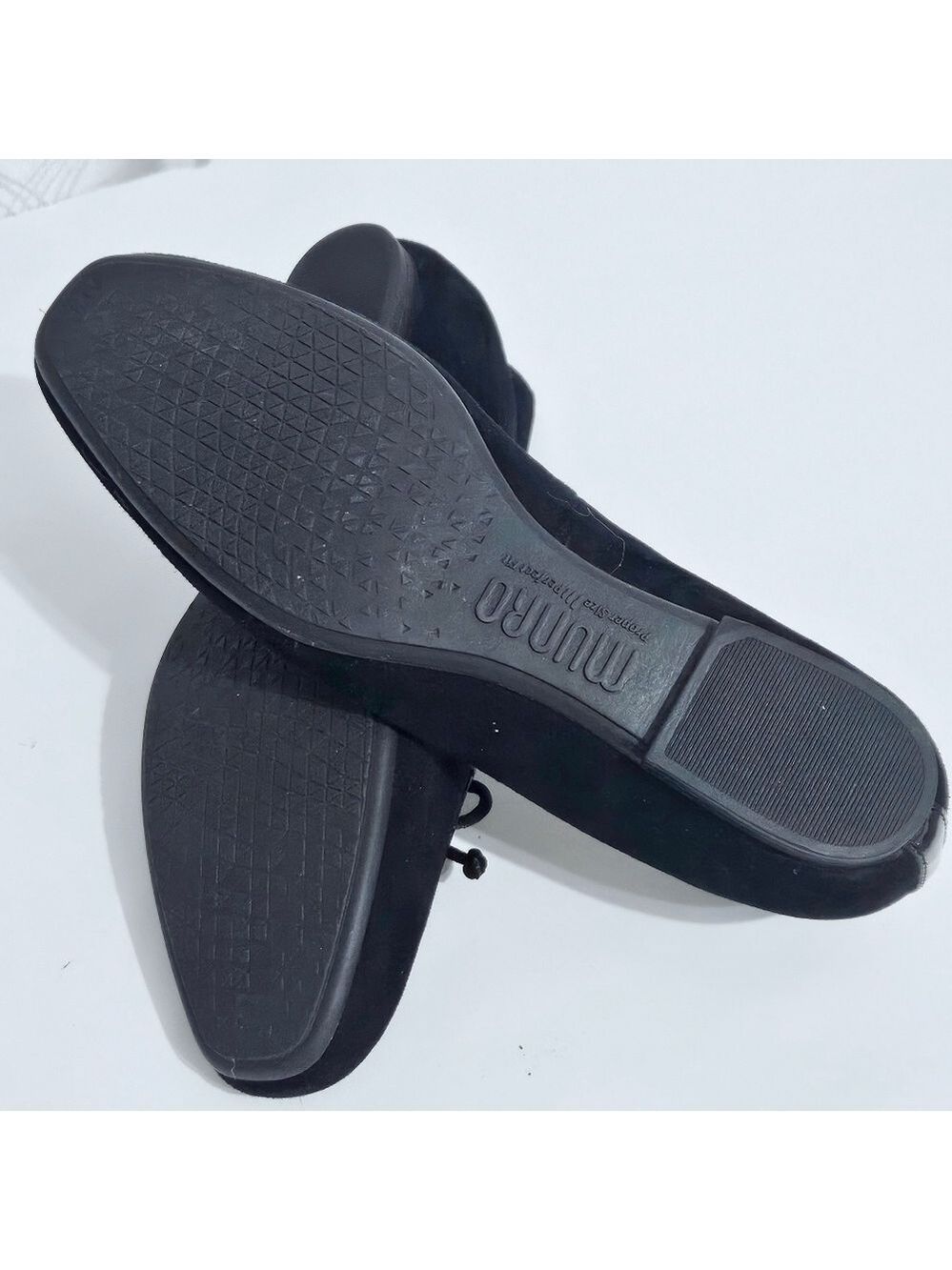 MUNRO Rossa Black Leather Slip On Flats Women's Size 7.5 N - Picture 5 of 6
